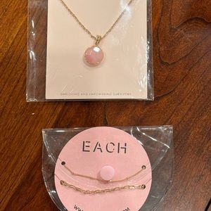 3 necklaces + 1 bauble bar necklace extender and layered adapter